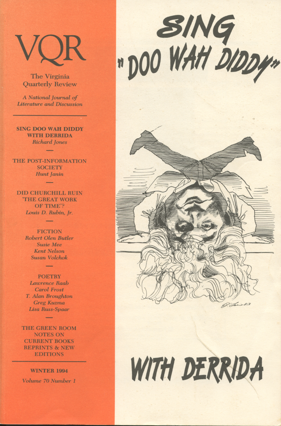 Virginia Quarterly Review, Winter 1994 cover