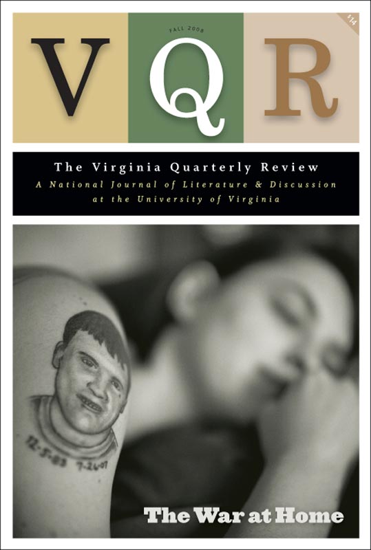 Virginia Quarterly Review, Autumn 2008 cover