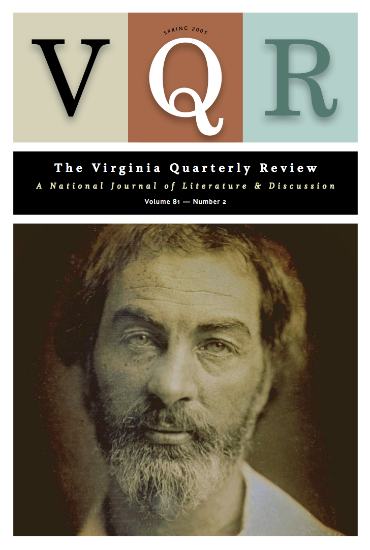 Virginia Quarterly Review, Spring 2005 cover