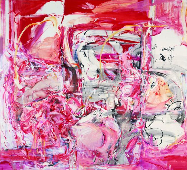 Cecily Brown The Girl Who Had Everything, 1998. Oil on Linen, 100 x 110 inches. (copyright Cecily Brown, Courtesy Gagosian Gallery. Photography by Robert McKeever.)