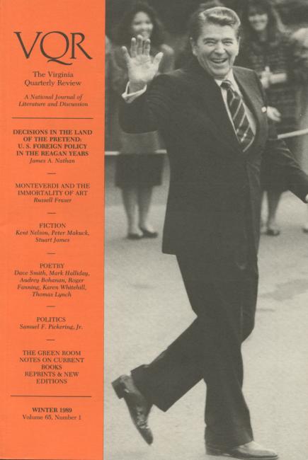 Virginia Quarterly Review, Winter 1989 cover