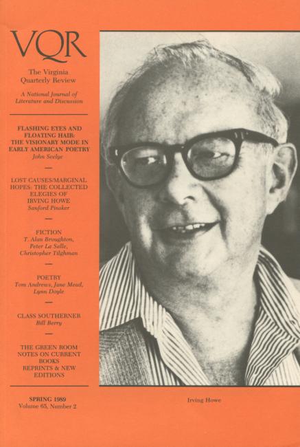 Virginia Quarterly Review, Spring 1989 cover