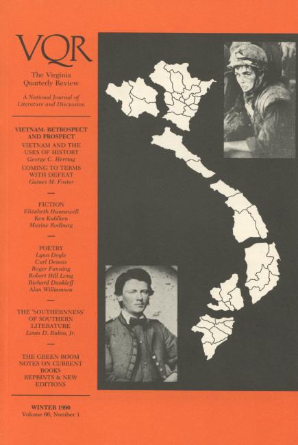 Virginia Quarterly Review, Winter 1990 cover