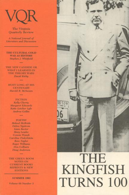 Virginia Quarterly Review, Summer 1993 cover