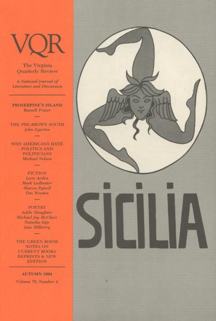 Virginia Quarterly Review, Autumn 1994 cover
