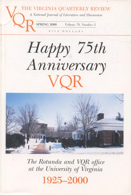 Virginia Quarterly Review, Spring 2000 cover