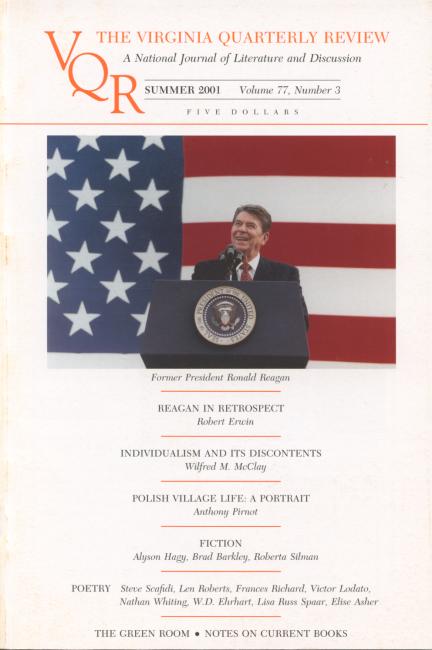 Virginia Quarterly Review, Summer 2001 cover