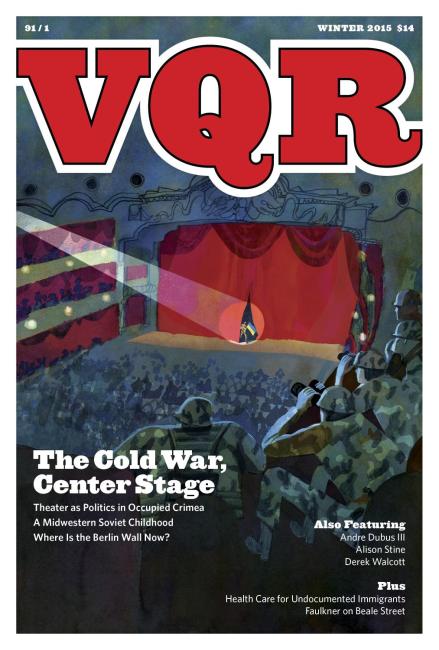 Virginia Quarterly Review, Winter 2015 cover