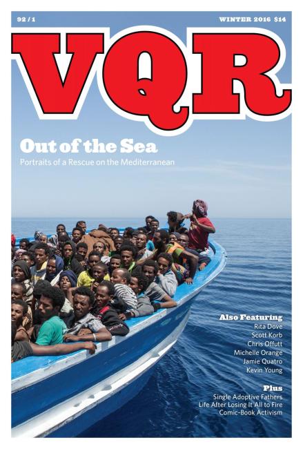 Virginia Quarterly Review, Winter 2016 cover