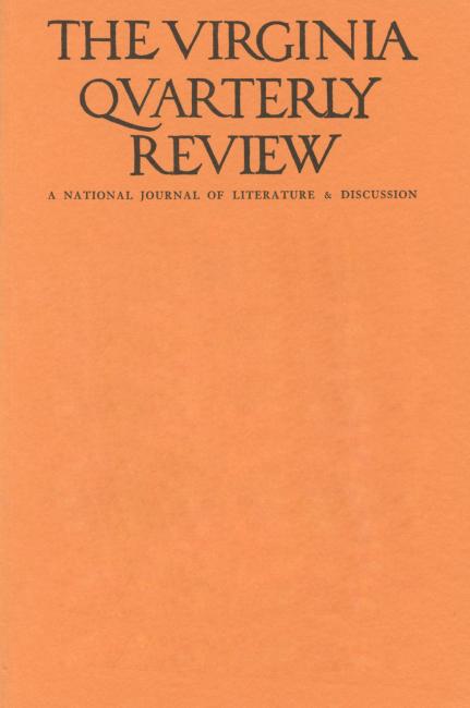 Virginia Quarterly Review, Autumn 1955 cover