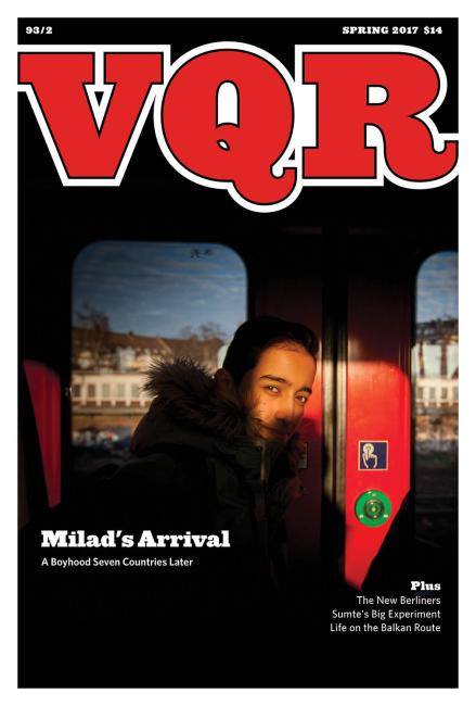 Virginia Quarterly Review, Spring 2017 cover