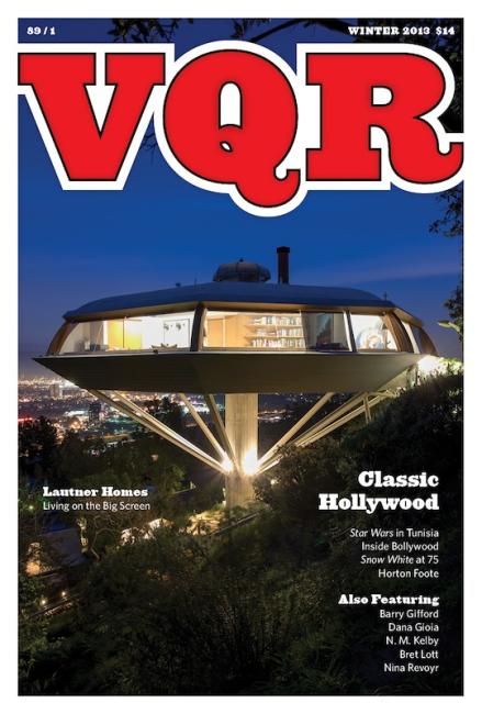Virginia Quarterly Review, Winter 2013 cover